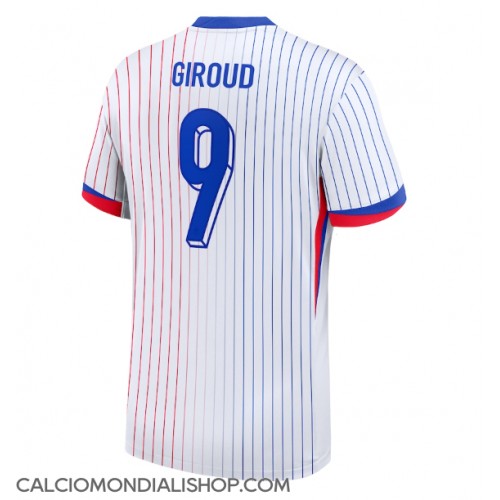 Maglie da calcio Francia Olivier Giroud #9 Seconda Maglia Europei 2024 Manica Corta